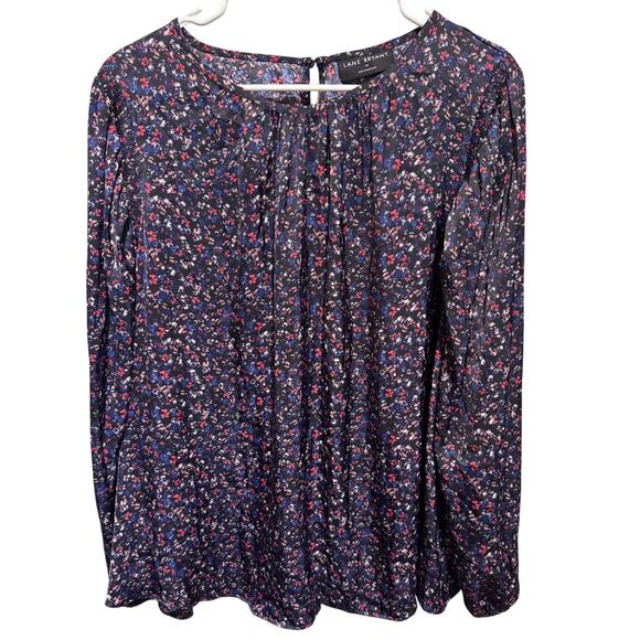 Lane Bryant Long Sleeve Crew Neck Top Blouse Elastic Sleeve Plus Size 20 - Picture 2 of 11